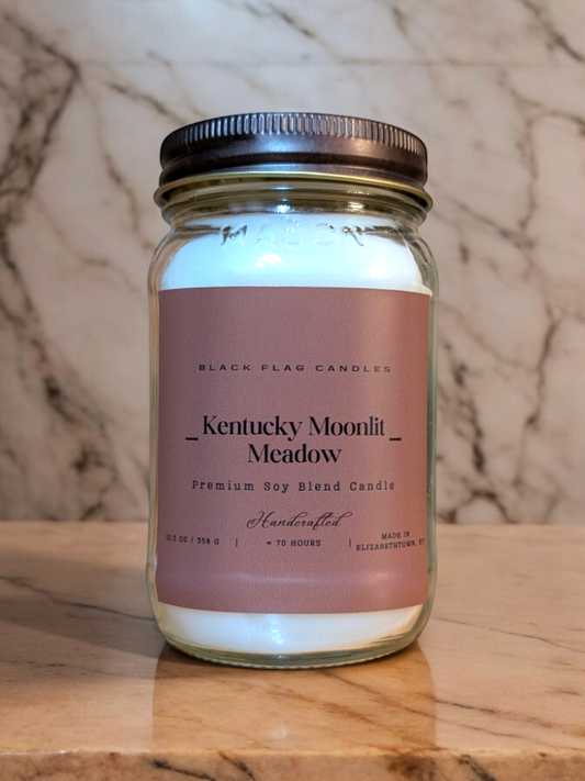 Kentucky Moonlit Meadow | 12.5oz Mason Jar Candle