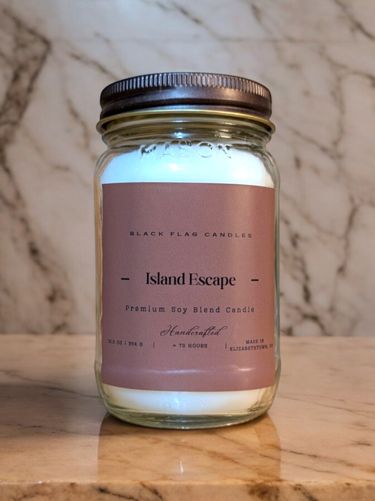 Island Escape | 12.5oz. Mason Jar Candle