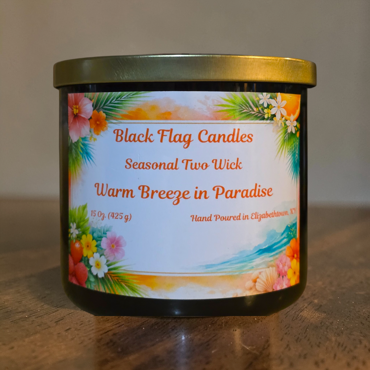 Warm Breeze in Paradise | Seasonal Two Wick Candle